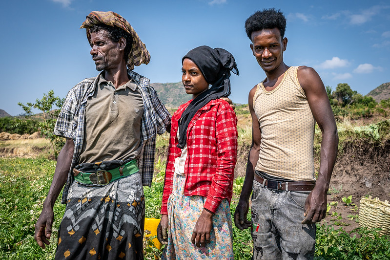 An Ethiopian farmers family.