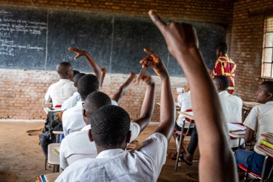 School children in Burundi.