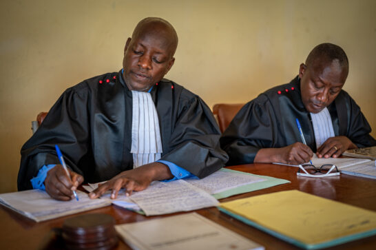 Two Burundian judges.