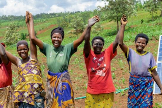 Women participating in a livelihoods programme of Cordaid in Rwanda.