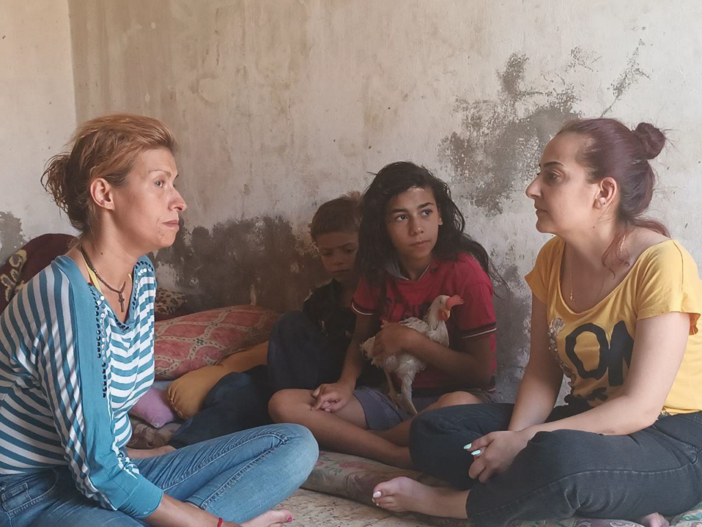 Syrian family.