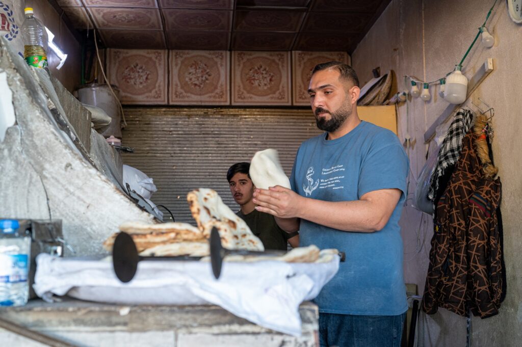 A baker in Mosul, Iraq.