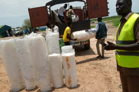 South Sudanese aid workers.