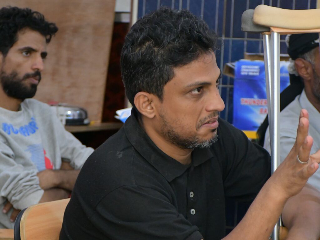 Yemeni man and participant in an vocational training.