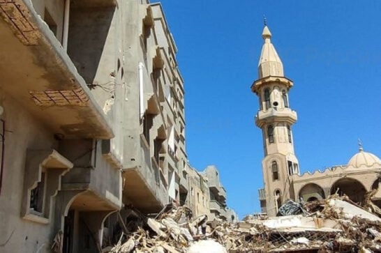 Devastation after the flooding in Libya in September 2023.