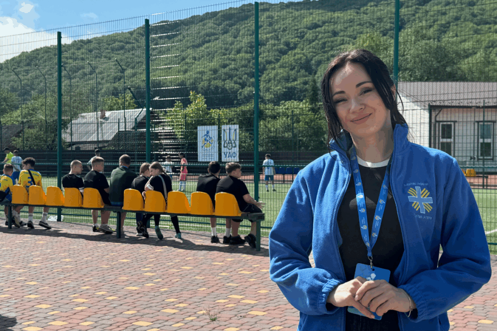 Yuliia Prudnyk Actie Schooltas 2026 Cordaid en Caritas Oekraïne