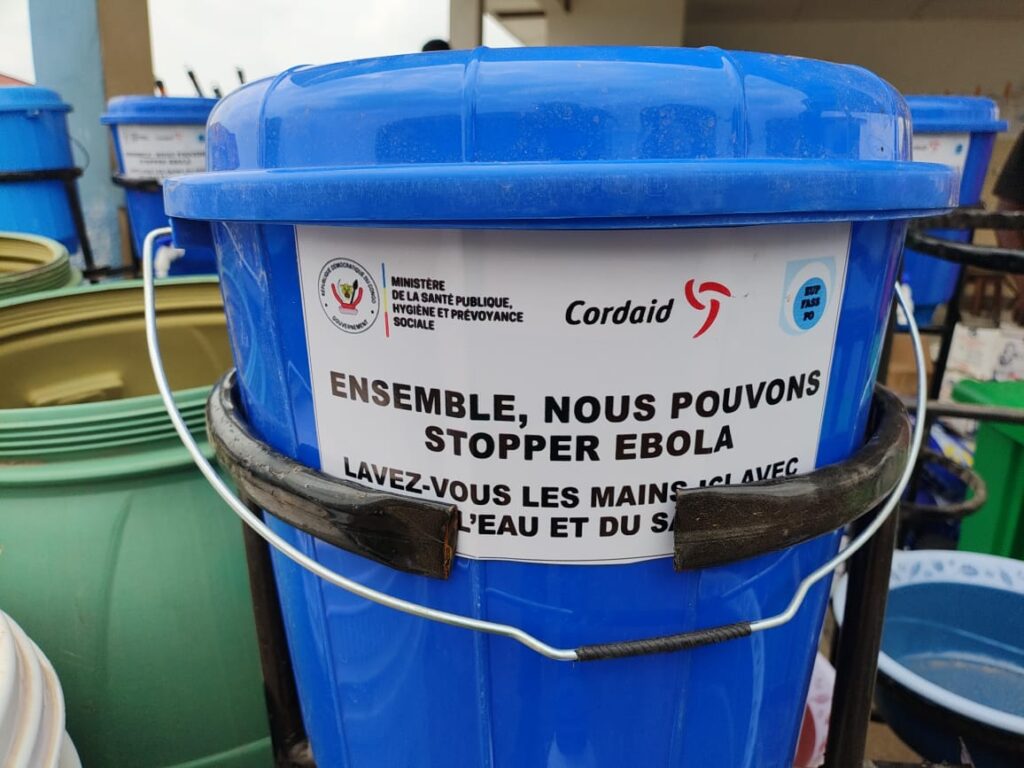 Distributie van een kit ter preventie en controle van ebola in Democratische Republiek Congo Cordaid 2026